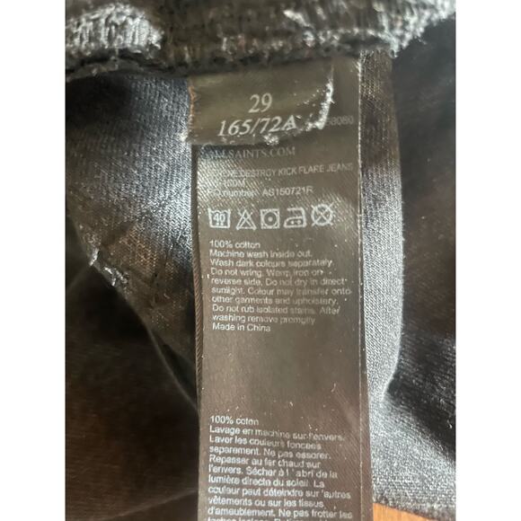 ALL SAINTS Serene Kick Flare Jeans *AS-IS Size 27 - Picture 8 of 10